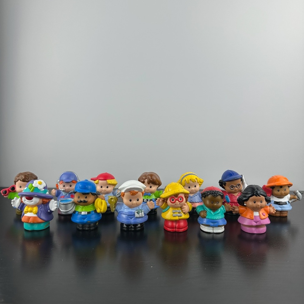 Fisher Price Little People Lot of 13 Men & Women Job Outfit Figurines Figures